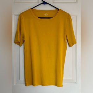 J Crew T-shirt Perfect Fit - Mustard Yellow